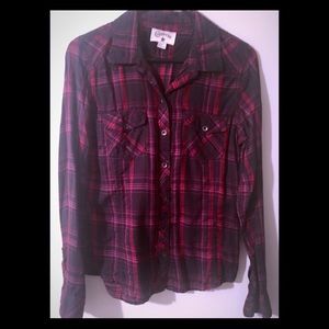 NWOT Converse Plaid Western Style Button Shirt